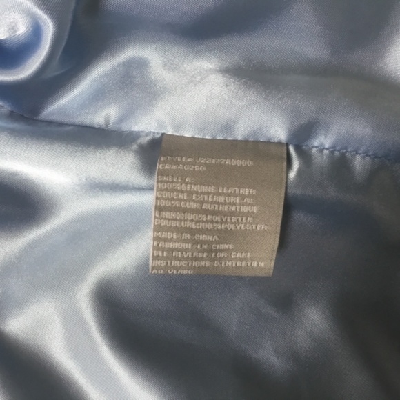 Guillaume | Women’s front zipper suede jacket. Size Large. NWOT. Beautiful blue. - Picture 9 of 9